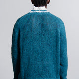Knit V-Neck Sweater Bright Blue JSMU751018