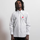 CDG PLAY Emblem Shirt White/Red