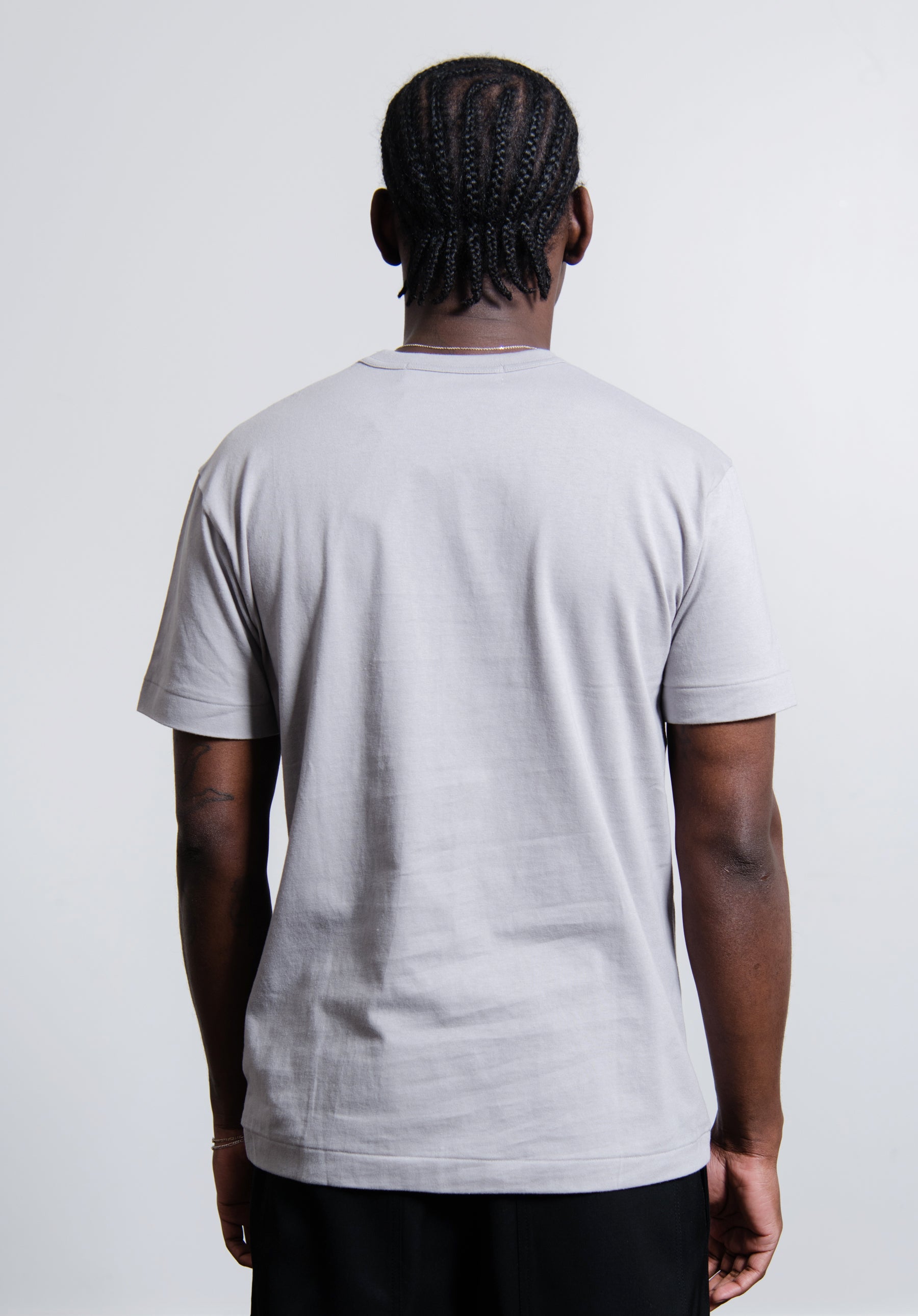 Short Sleeve Mini Emblem Tee Grey T314