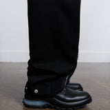 Fine Dry Wool Zip Trouser Black JSMU310931