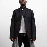 Wool Jacquard Houndstooth Check Jacket Black/Natural J002