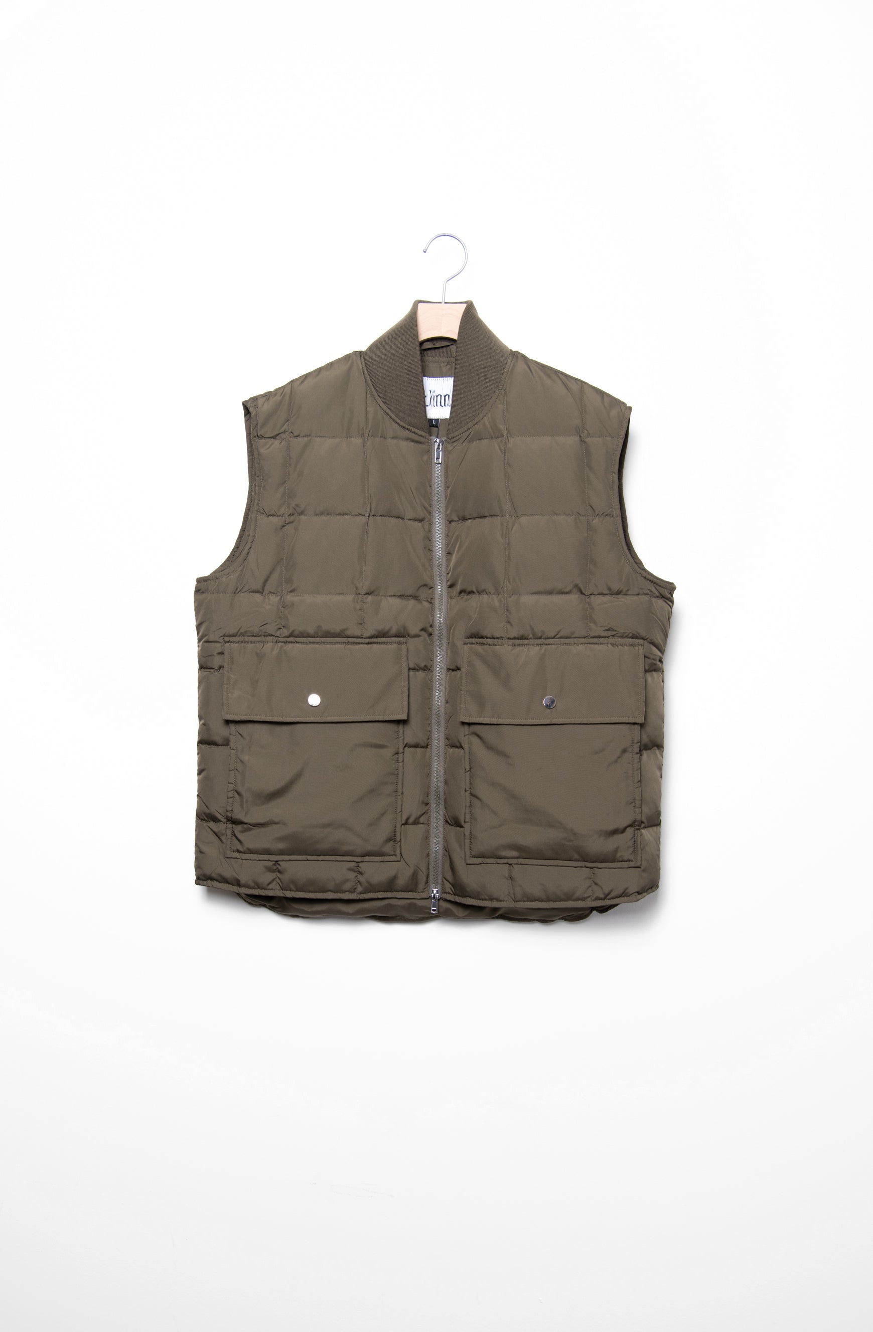 Rabbit Pocket Puffer Vest Olive