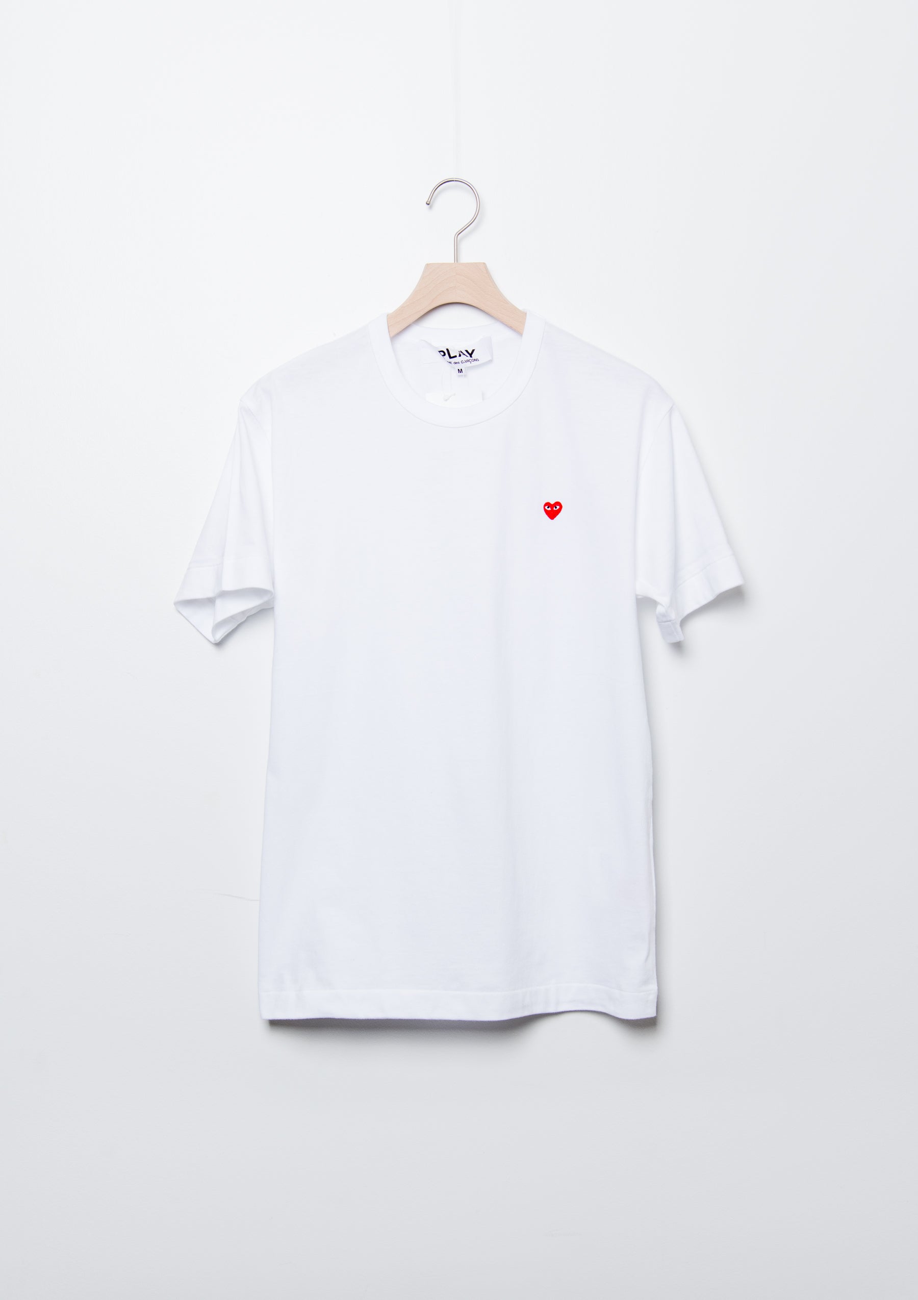 Short Sleeve Mini Emblem Tee White/Red T200/T304
