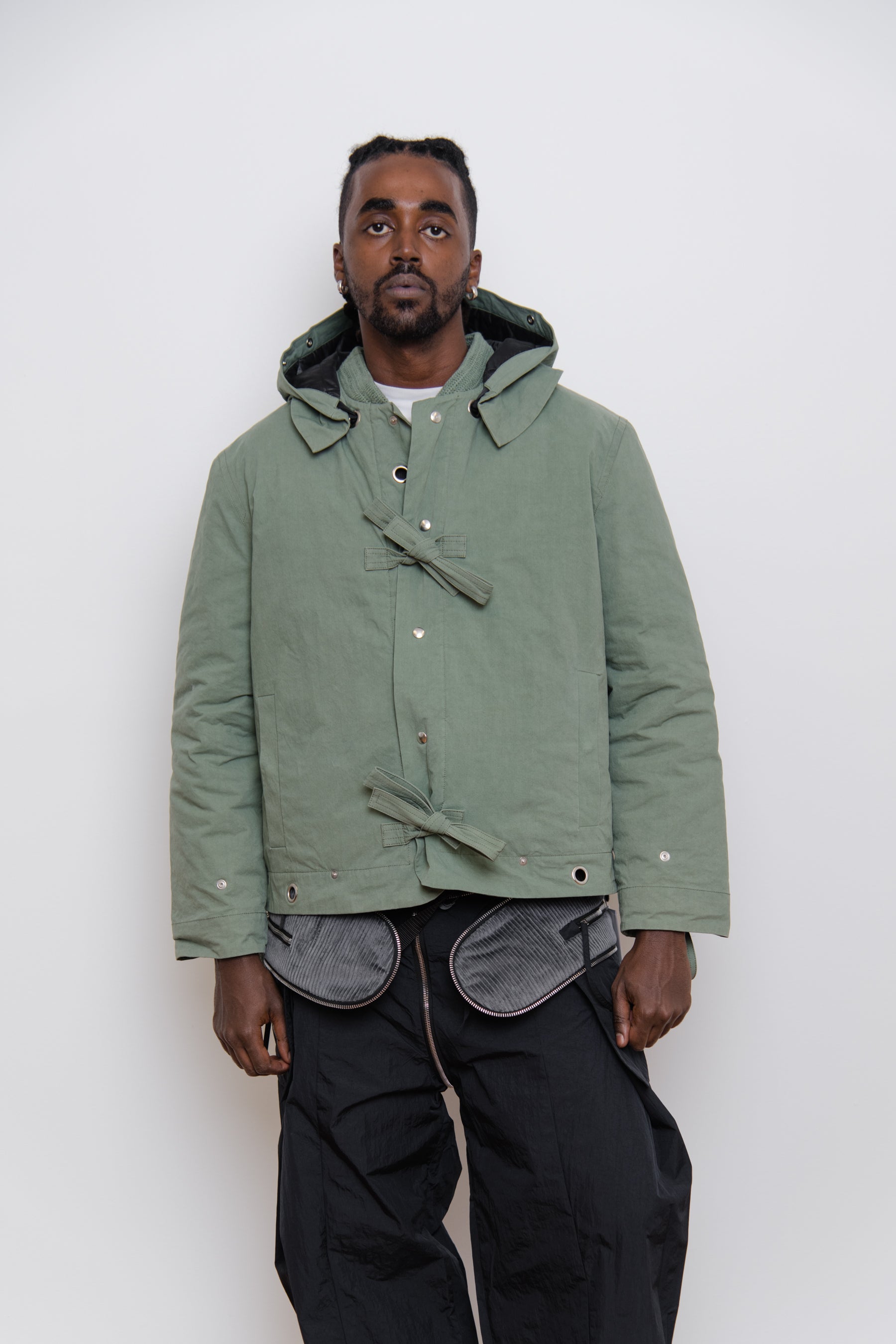 Reversible Quilted Jacket Green/Black