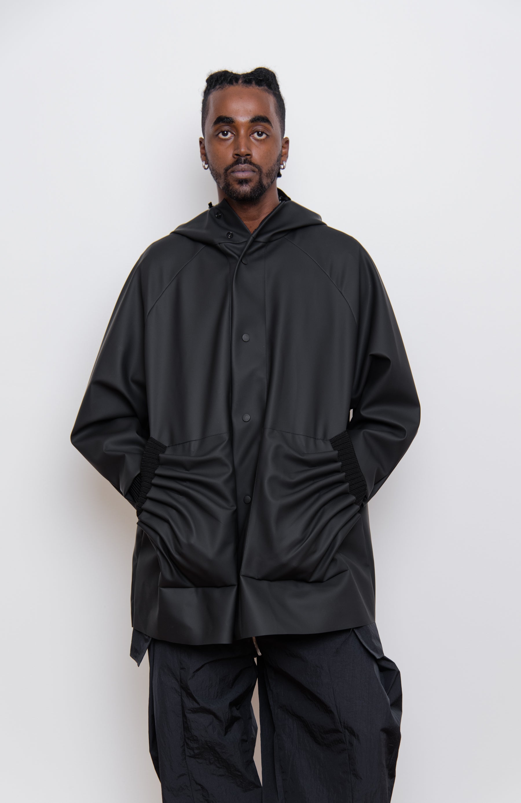 Tube Pleat Jacket Black