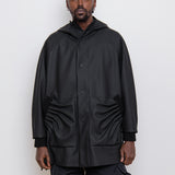 Tube Pleat Jacket Black