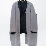 Wool Jacquard Houndstooth Check Jacket Black/Natural J002