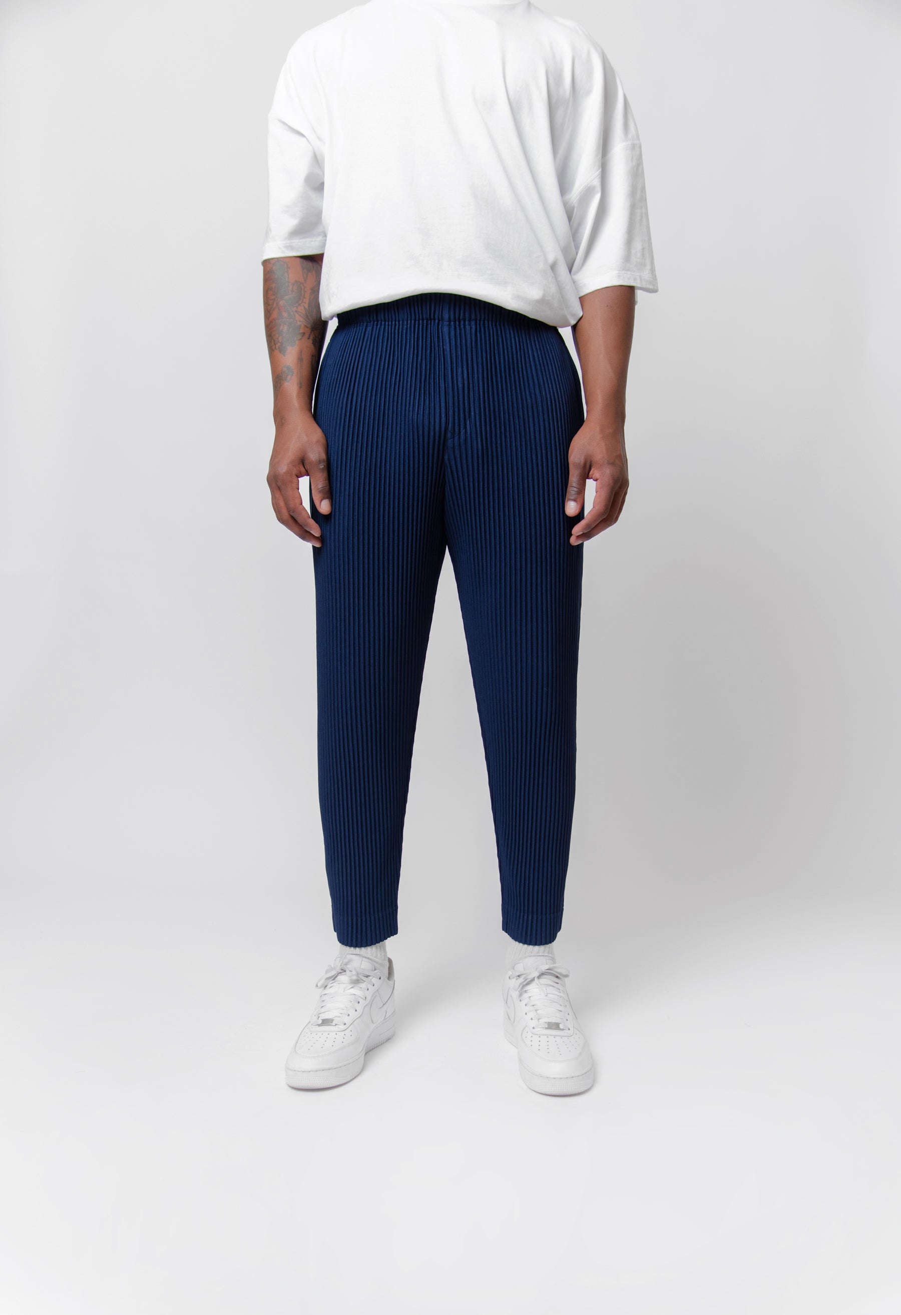 MC December Pleated Trouser Nocturne Navy JF129-77