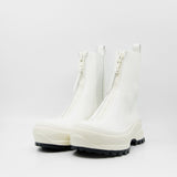 Boston Zip Boot Off-White