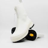 Boston Zip Boot Off-White
