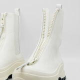 Boston Zip Boot Off-White