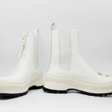 Boston Zip Boot Off-White