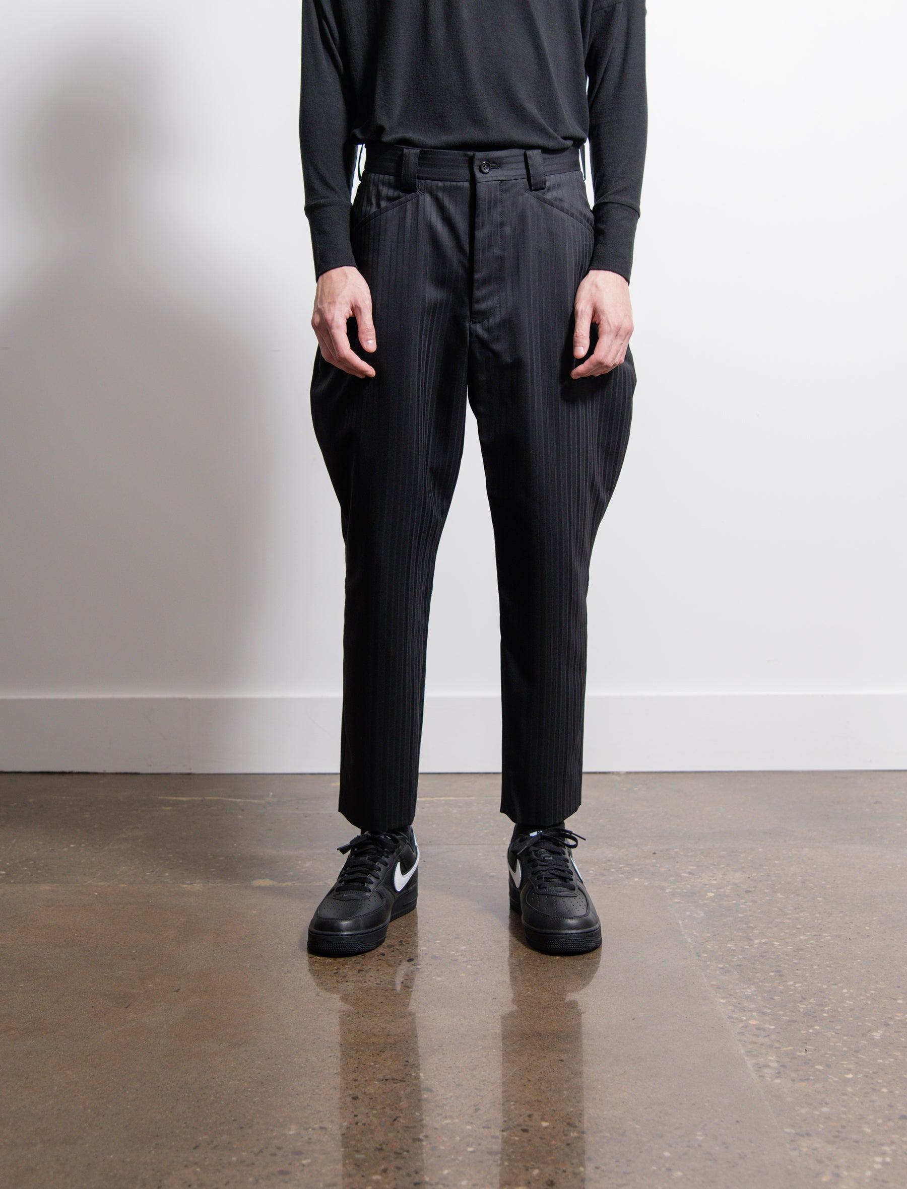 DUOltd vertical-stripe Wool Trousers - Farfetch