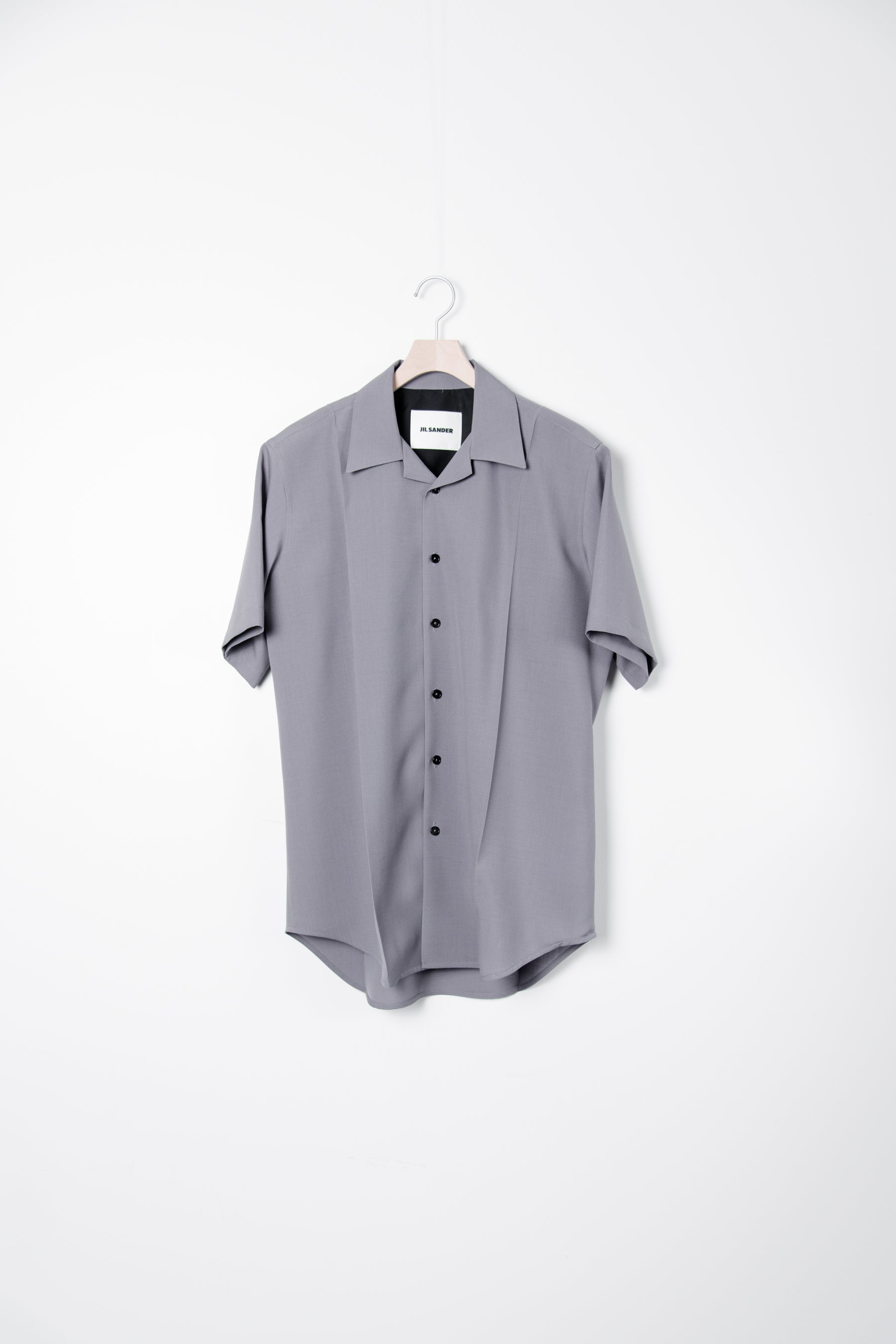Fine Wool Canvas Shirt Lilac Grey JSMT600833