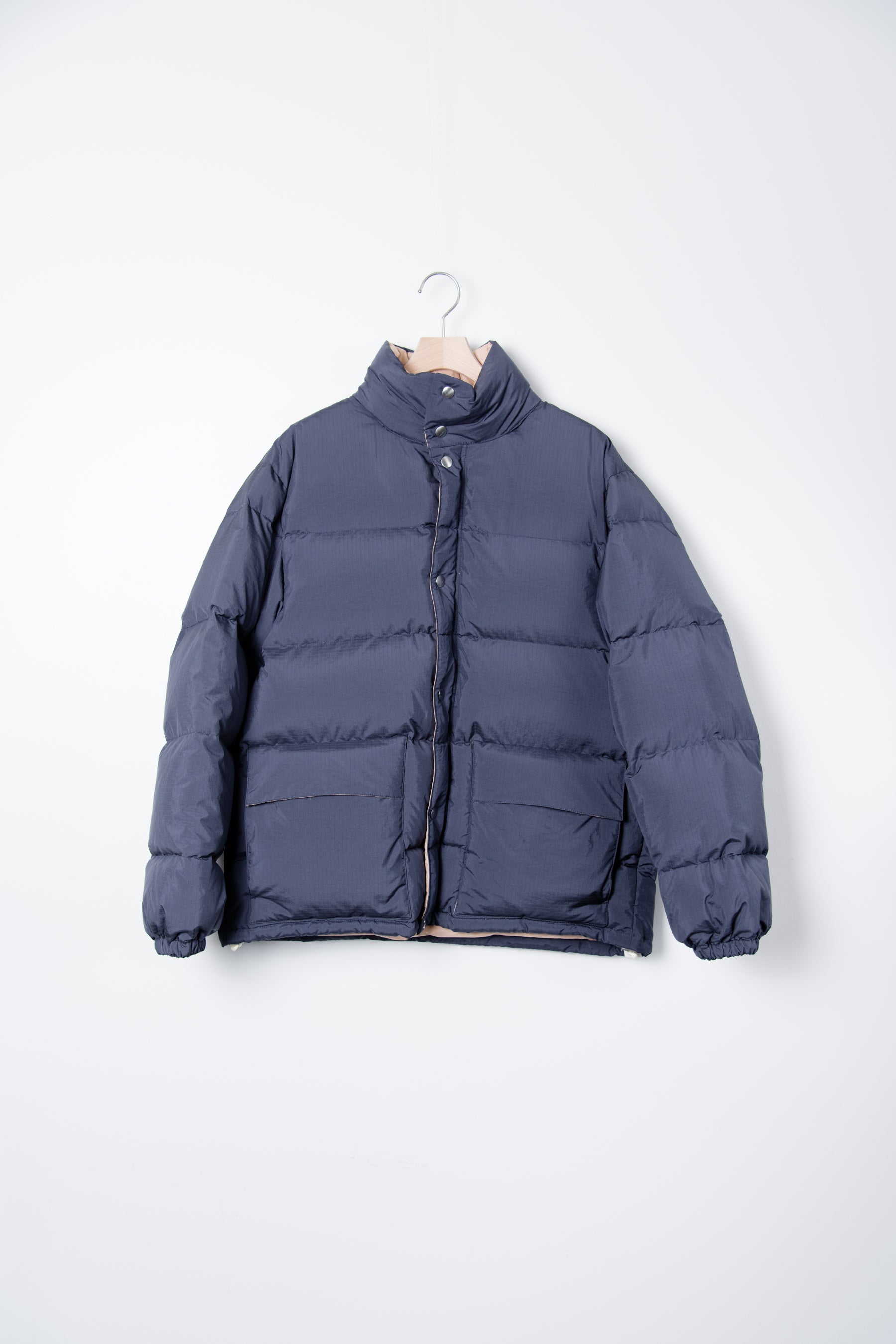 Water Repellent Ripstop Down Jacket Navy