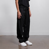 Single Pleat Trouser Black TRS08