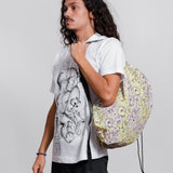 Kaws CDG Logo Print Bag Yellow K201