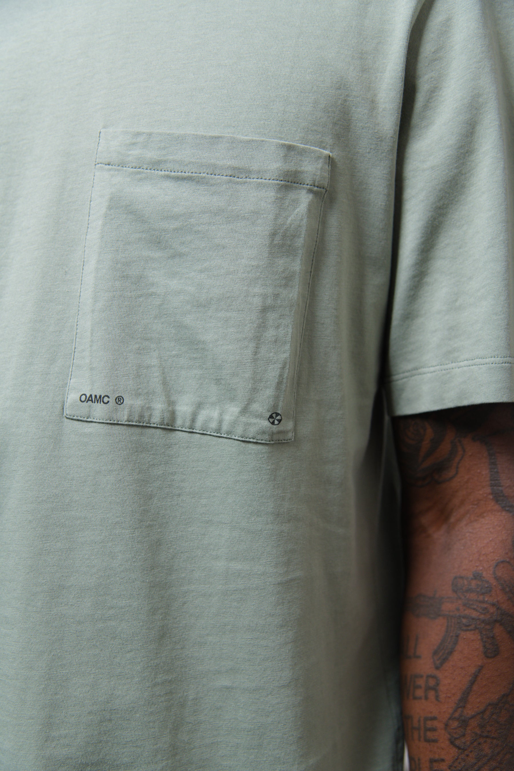 Logo Pocket Tee Cadet Green