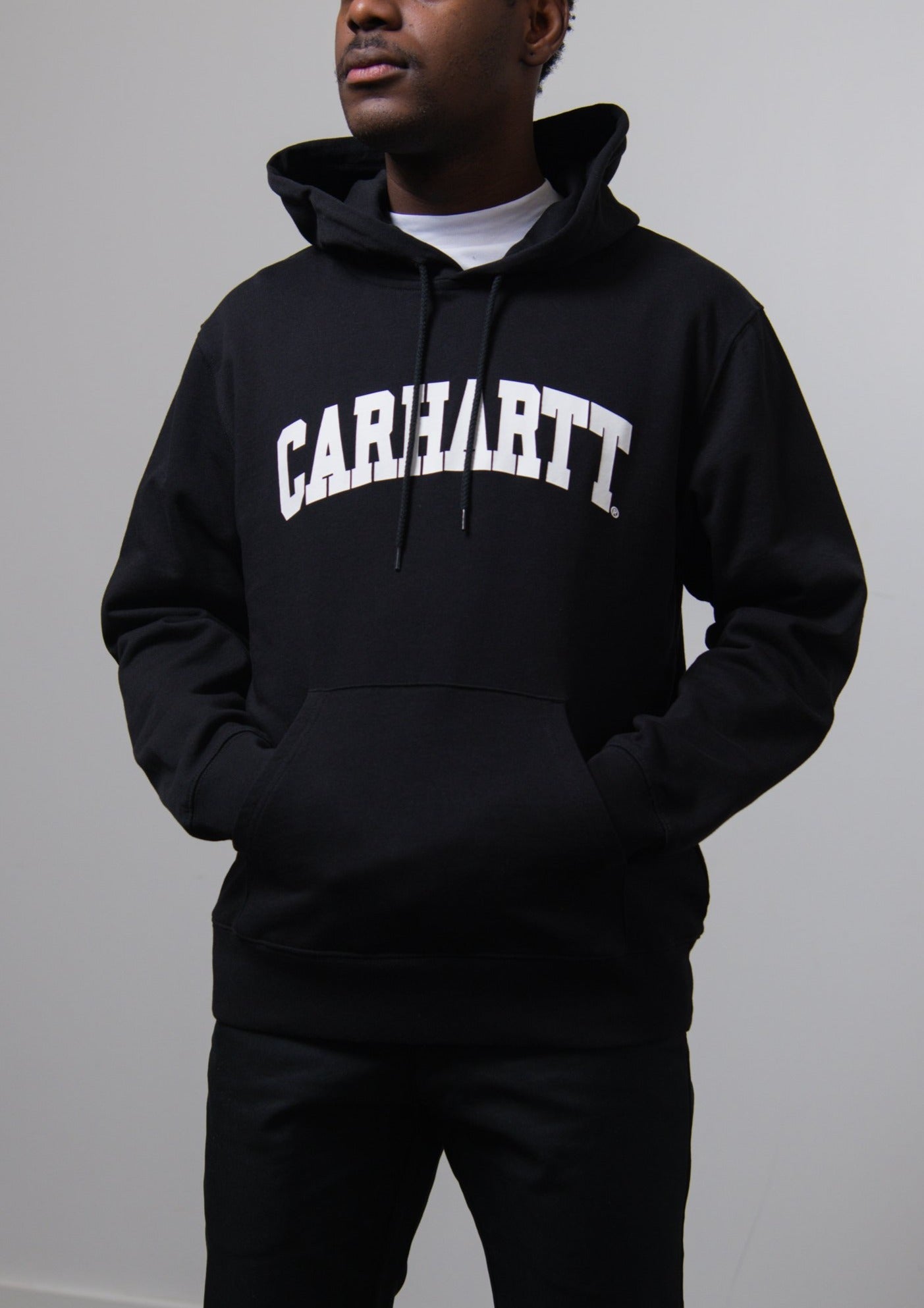 University Hoodie Black/White – NOMAD