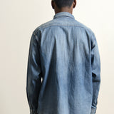 SS Handyman Shirt Damaged Indigo