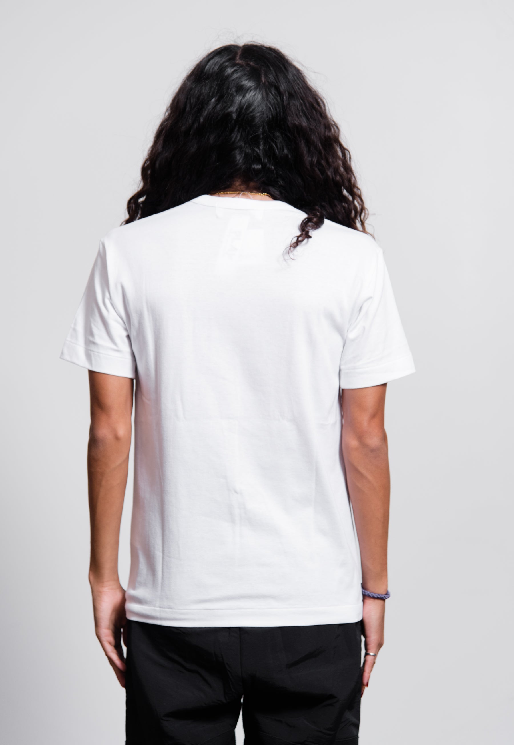 Short Sleeve Mini Emblem Tee White/Black T202