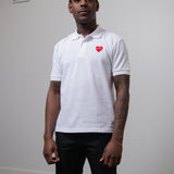 Polo Shirt White/Red T006