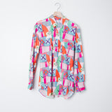 Kaws Eyes Allover Print Shirt Multicolour B019