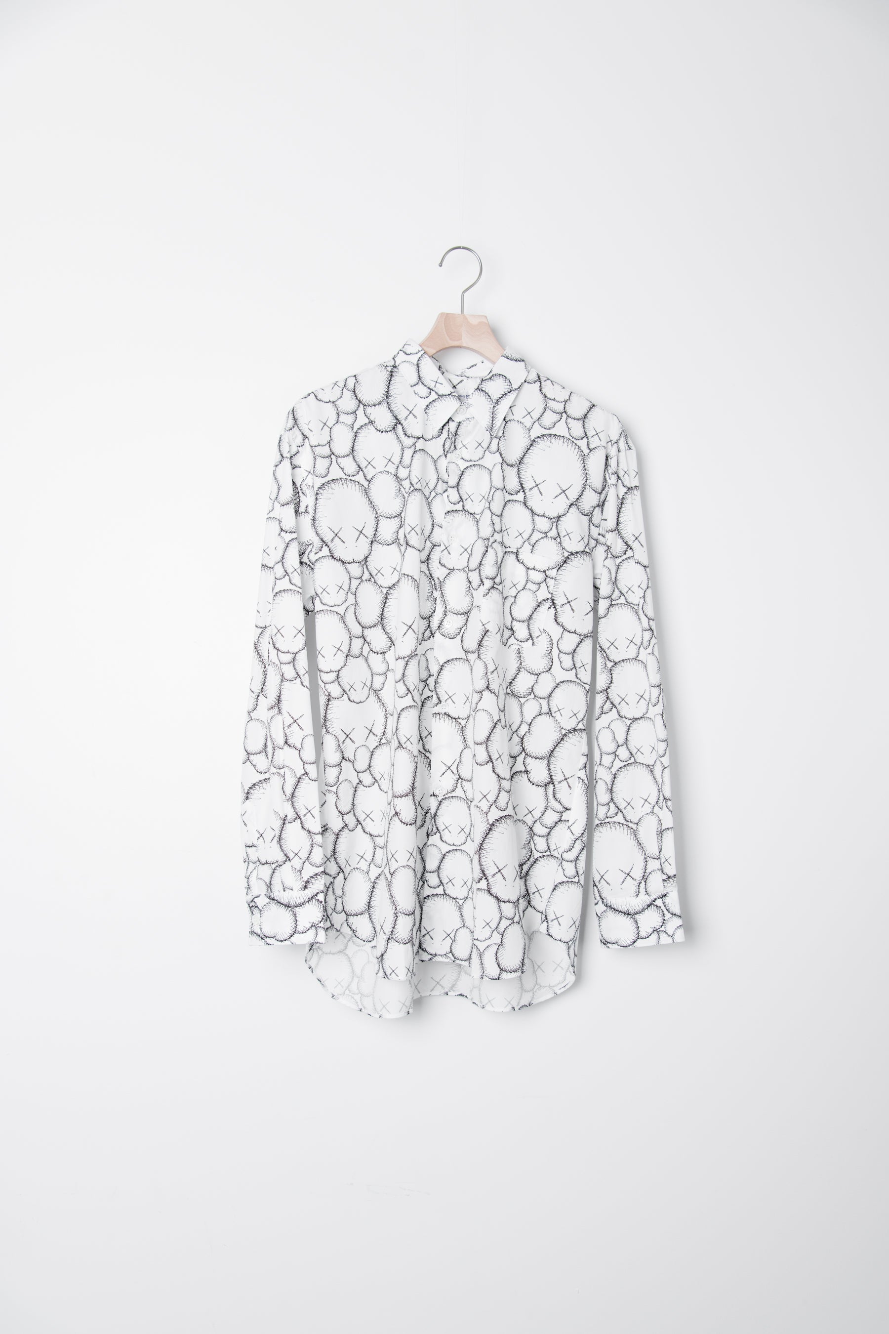 Kaws Allover Companion Print Shirt White/Black B025