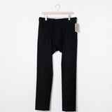 Wool Twill Double Weave Pant Black P002