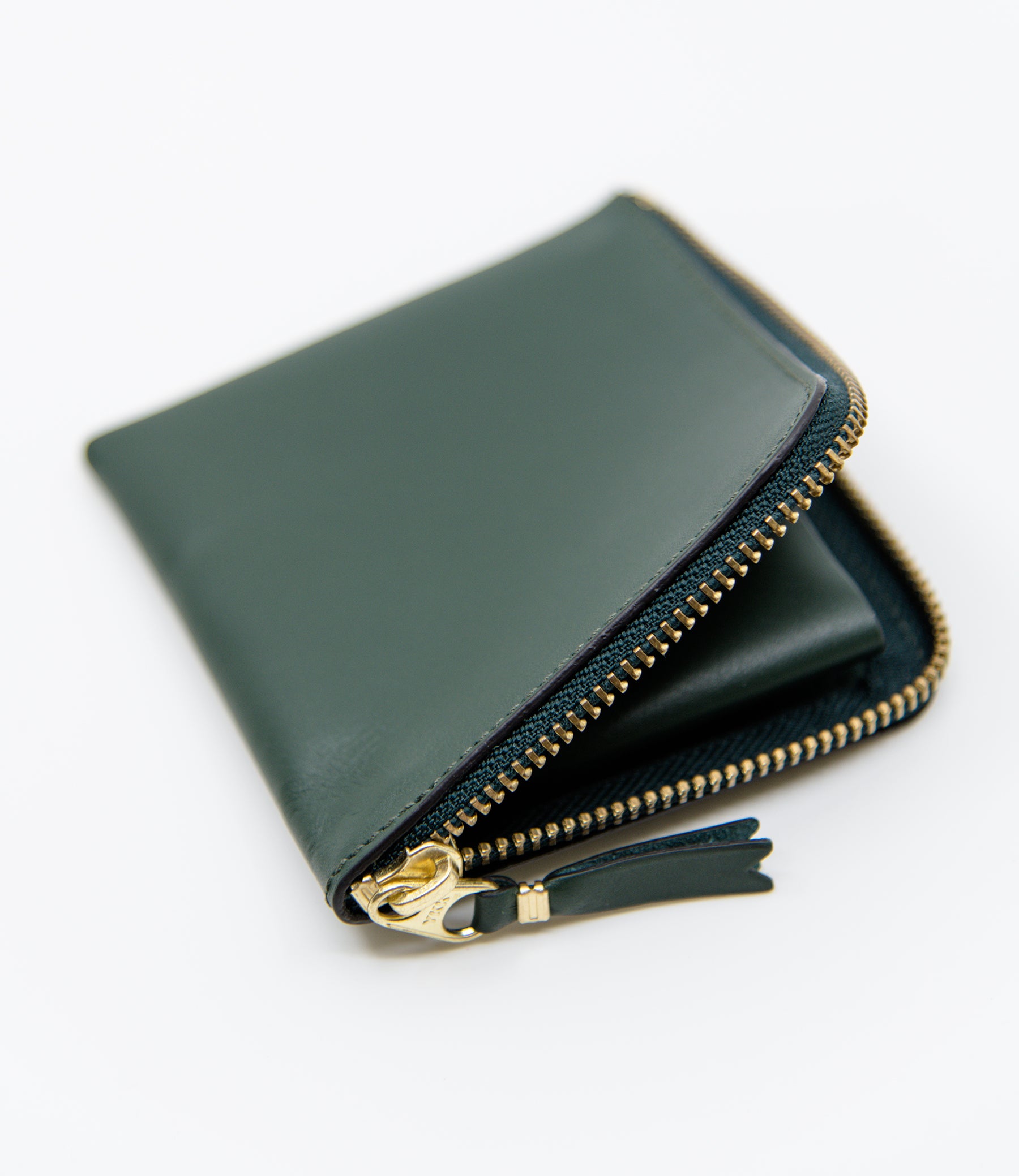 Comme des Garcons Wallet 2-Sided Zip Wallet Bottle Green – NOMAD