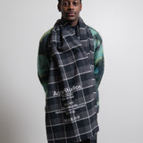 Narrow Check Scarf Black/Grey SCAR000109