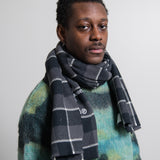 Narrow Check Scarf Black/Grey SCAR000109