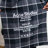 Narrow Check Scarf Black/Grey SCAR000109