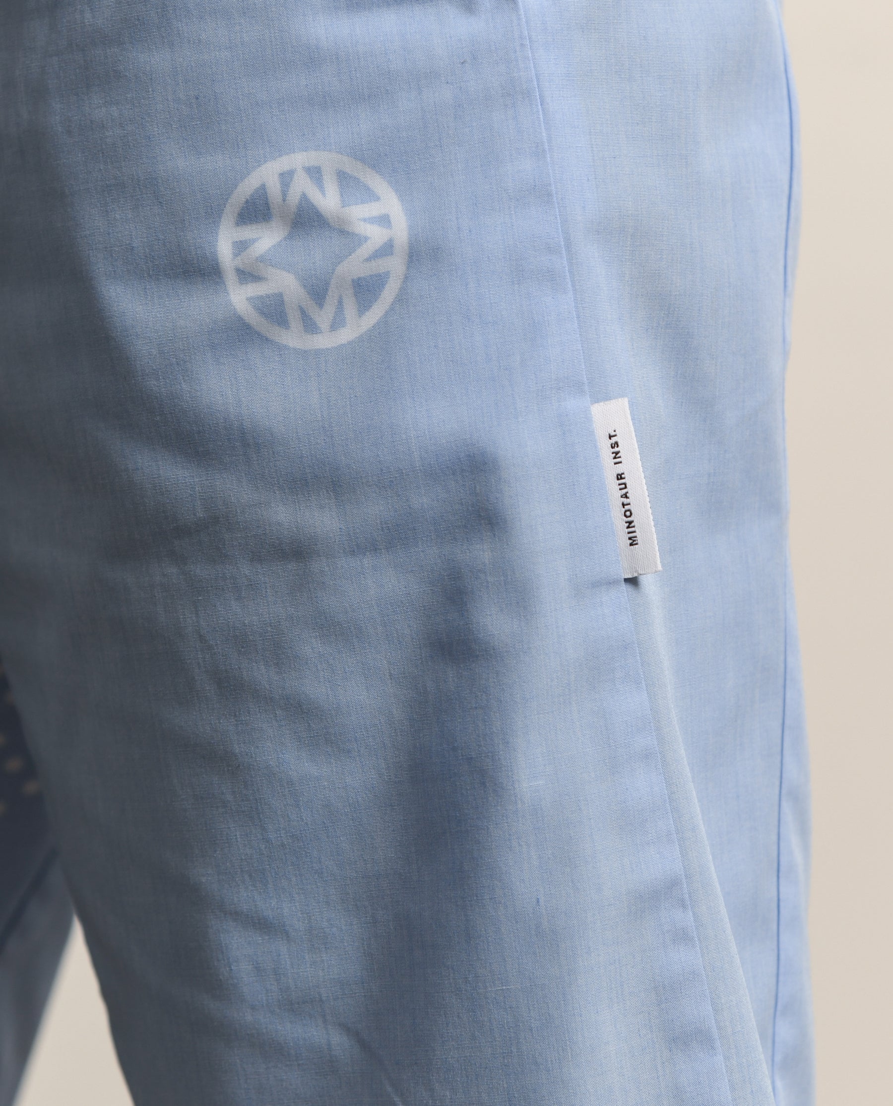 Ventilation Chambray Short Light Blue