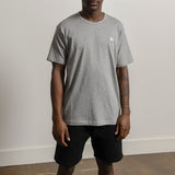 Face Logo Tee Light Grey Melange 25E173