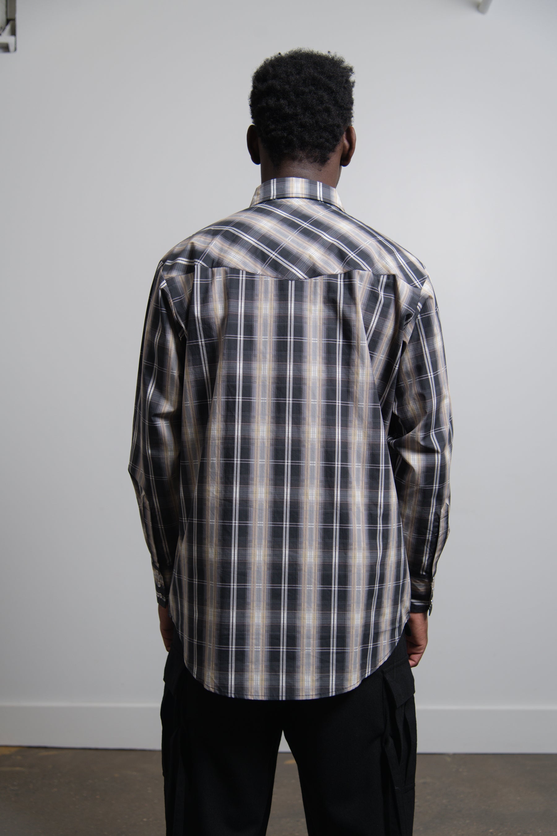 Western Shirt Grey/Black
