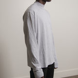 Mock Neck Tee Heather Grey TSHI000212