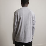 Mock Neck Tee Heather Grey TSHI000212