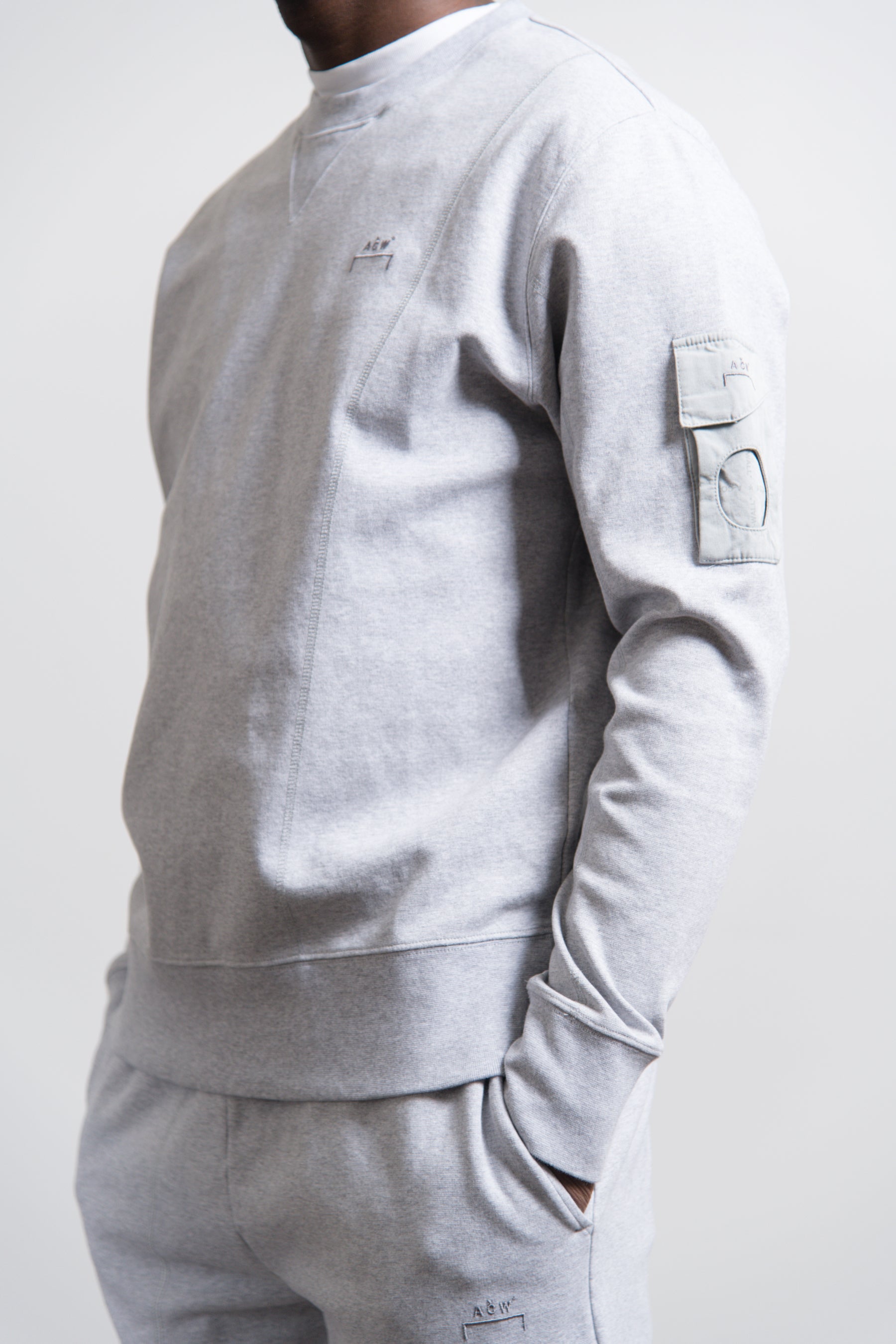 Essential Crewneck Sweater Grey Melange
