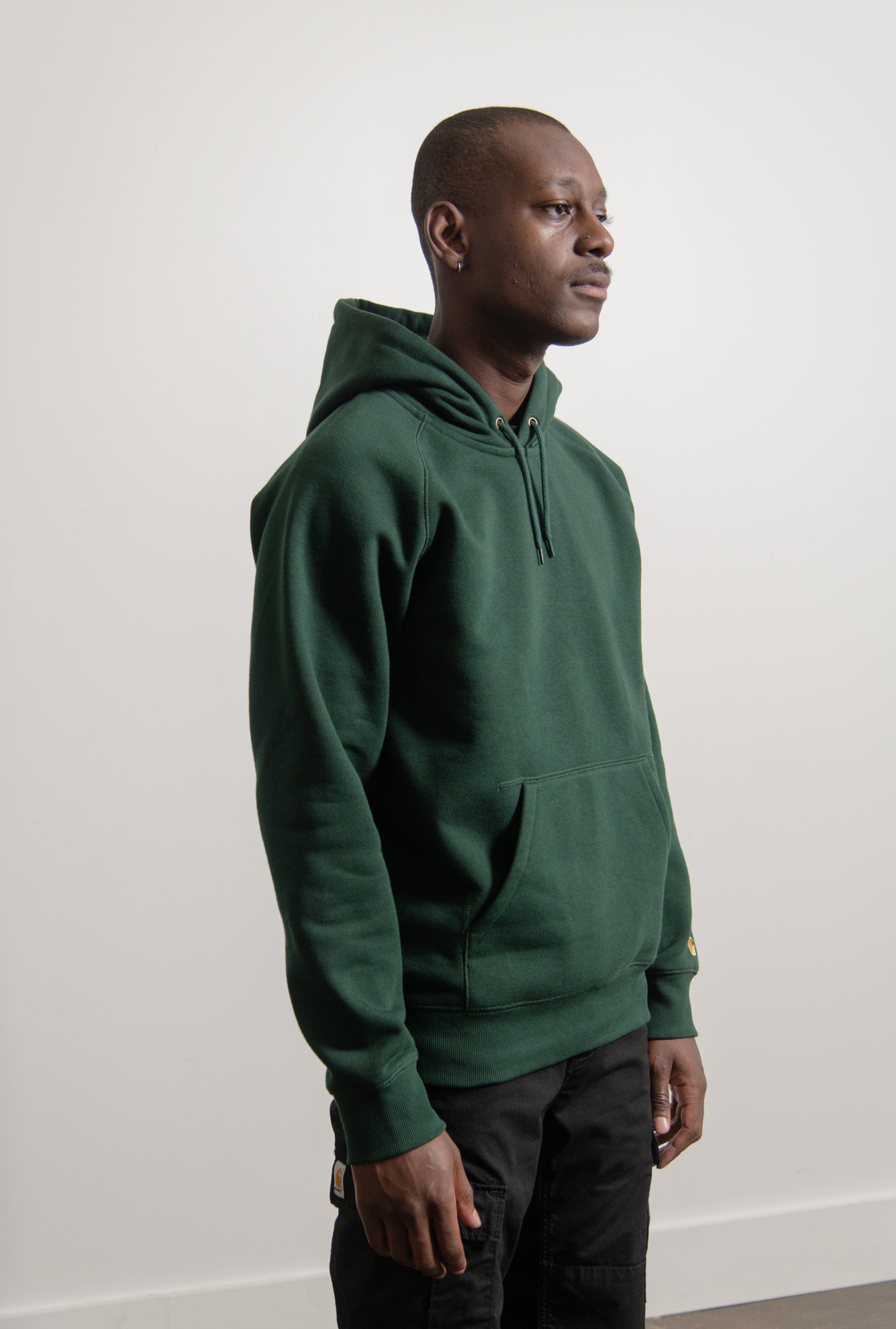 Chase Hoodie Bottle Green/Gold
