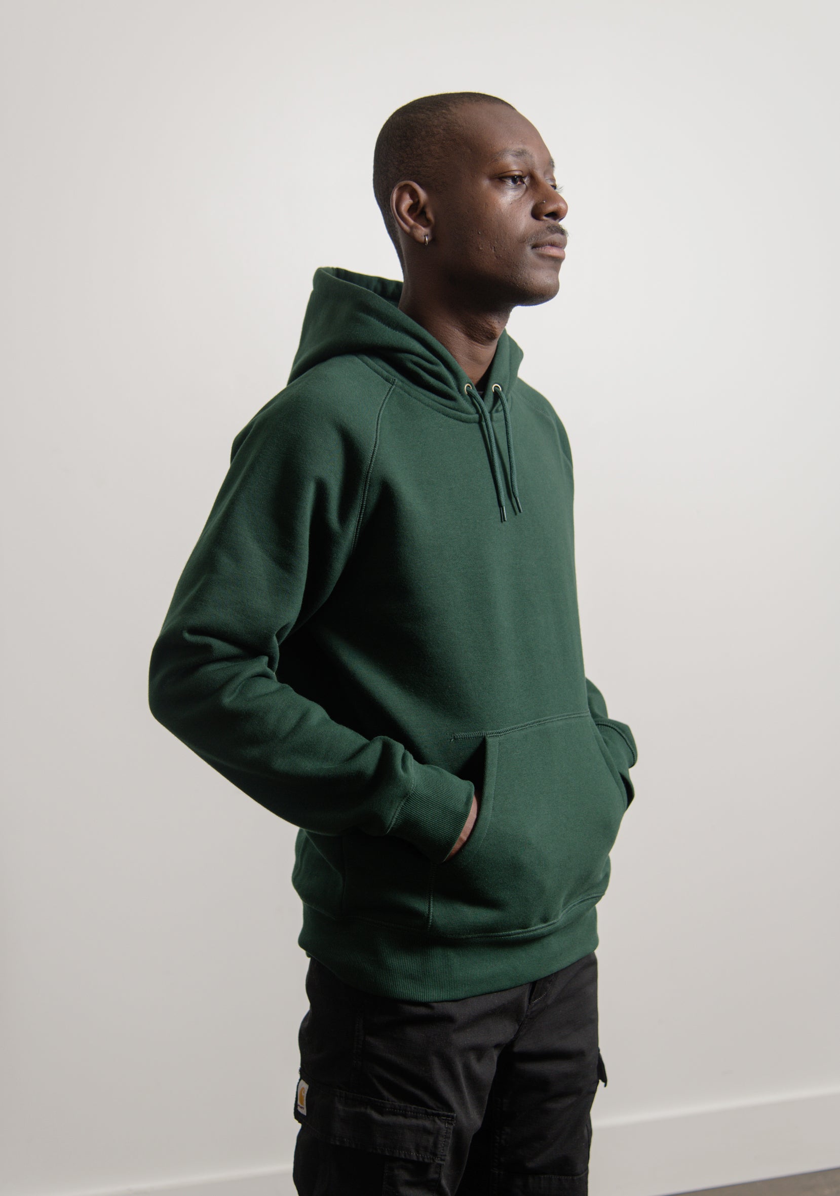 Chase Hoodie Bottle Green/Gold