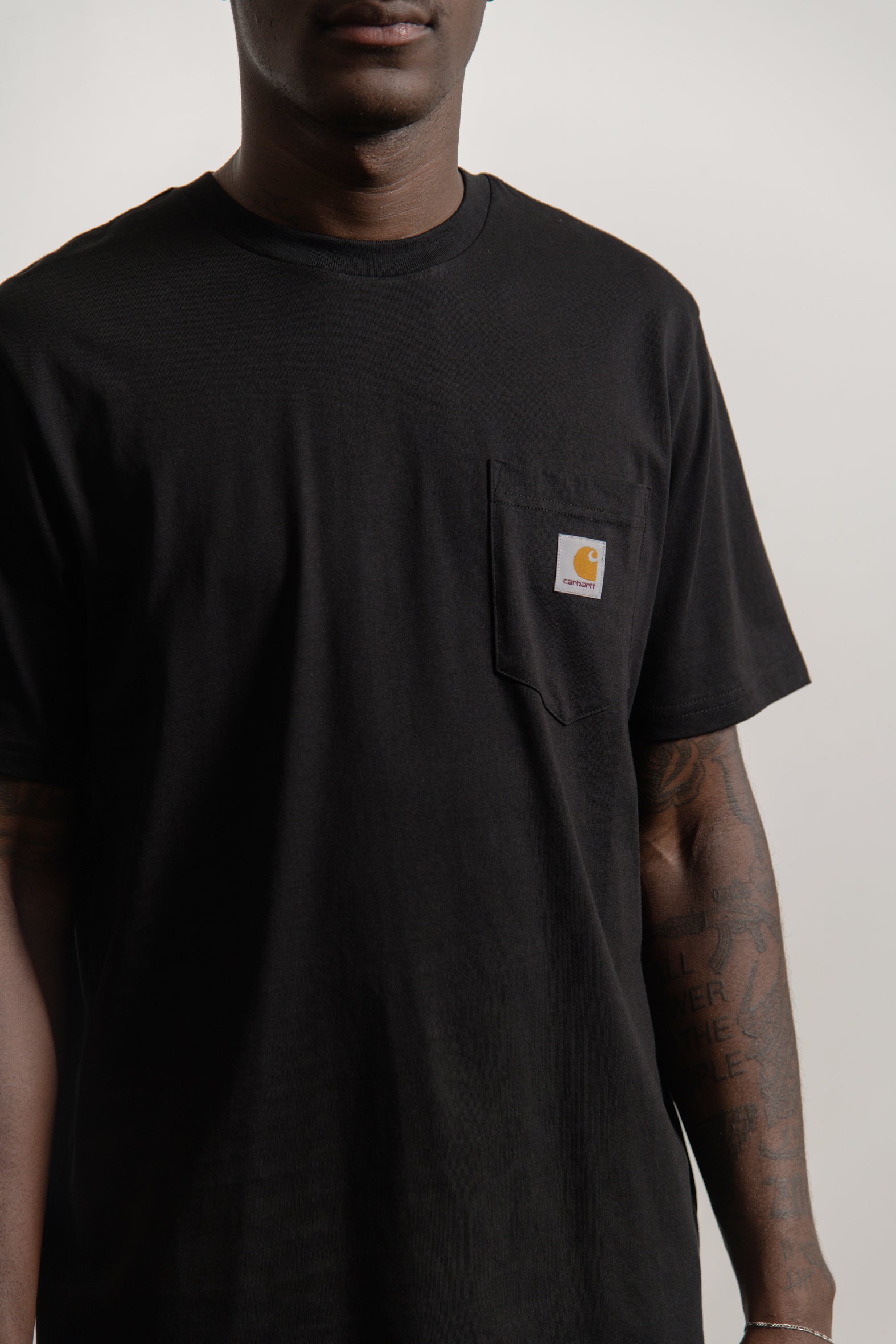 Short Sleeve Pocket Tee Black
