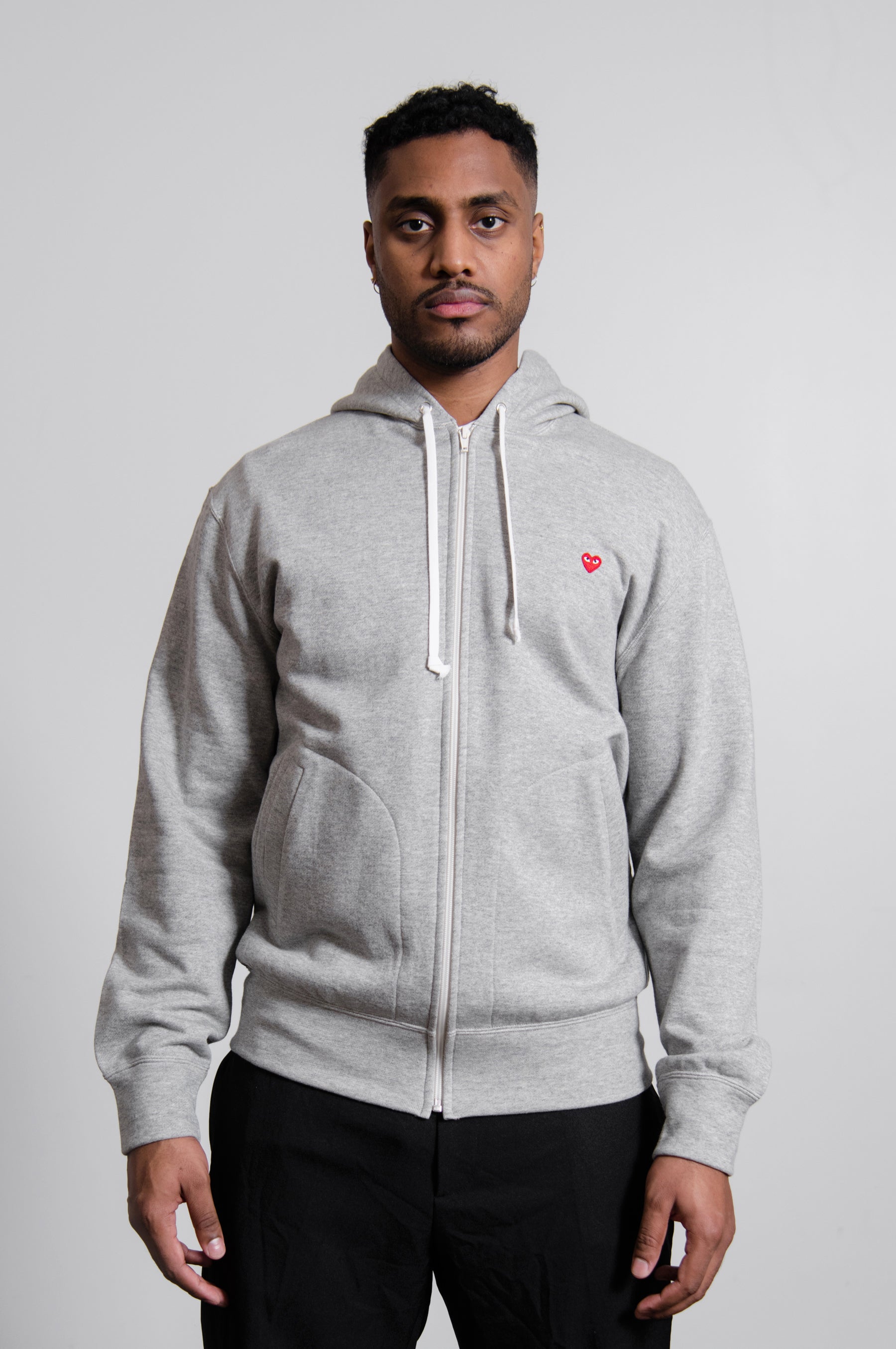 Grey comme des garcons hoodie online