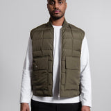 Rabbit Pocket Puffer Vest Olive