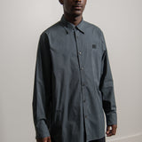 Face Logo Check Shirt Navy/Black SHIR000007