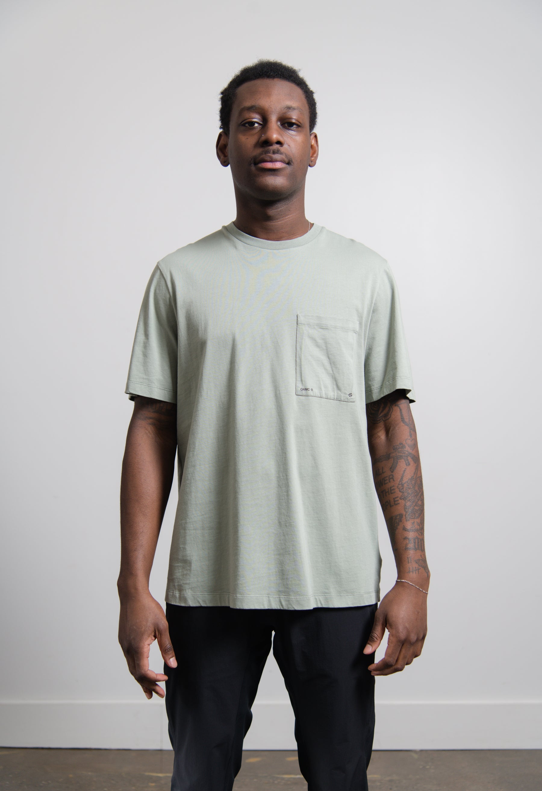 Logo Pocket Tee Cadet Green