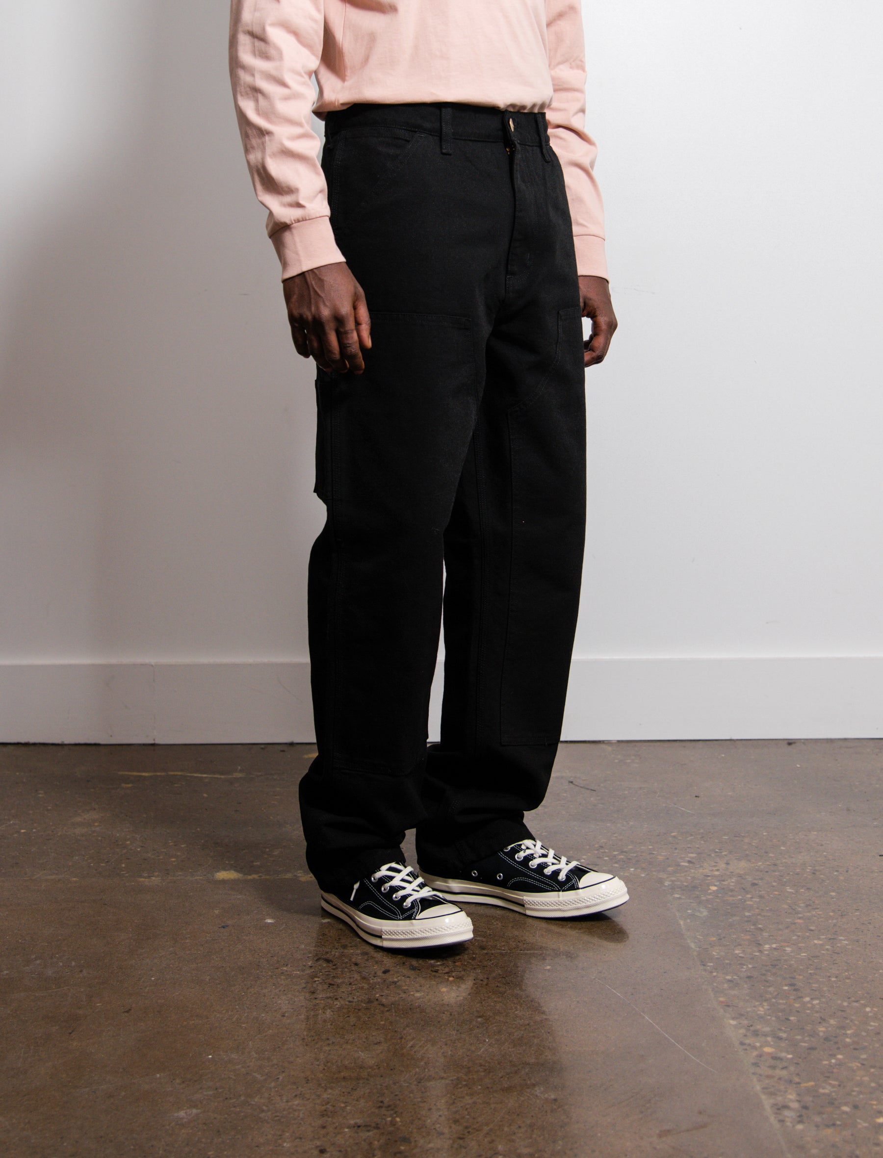 Double Knee Pant Black
