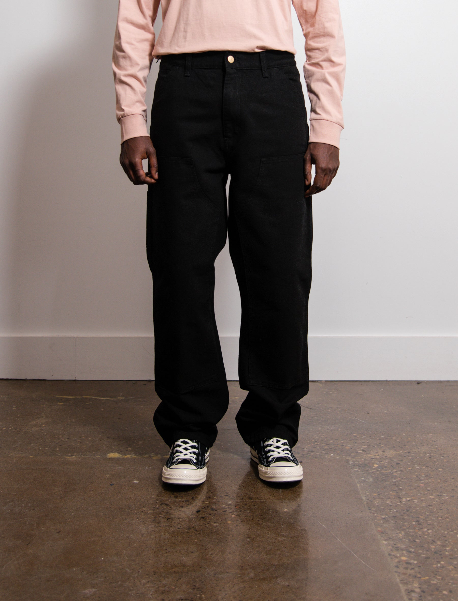 Double Knee Pant Black