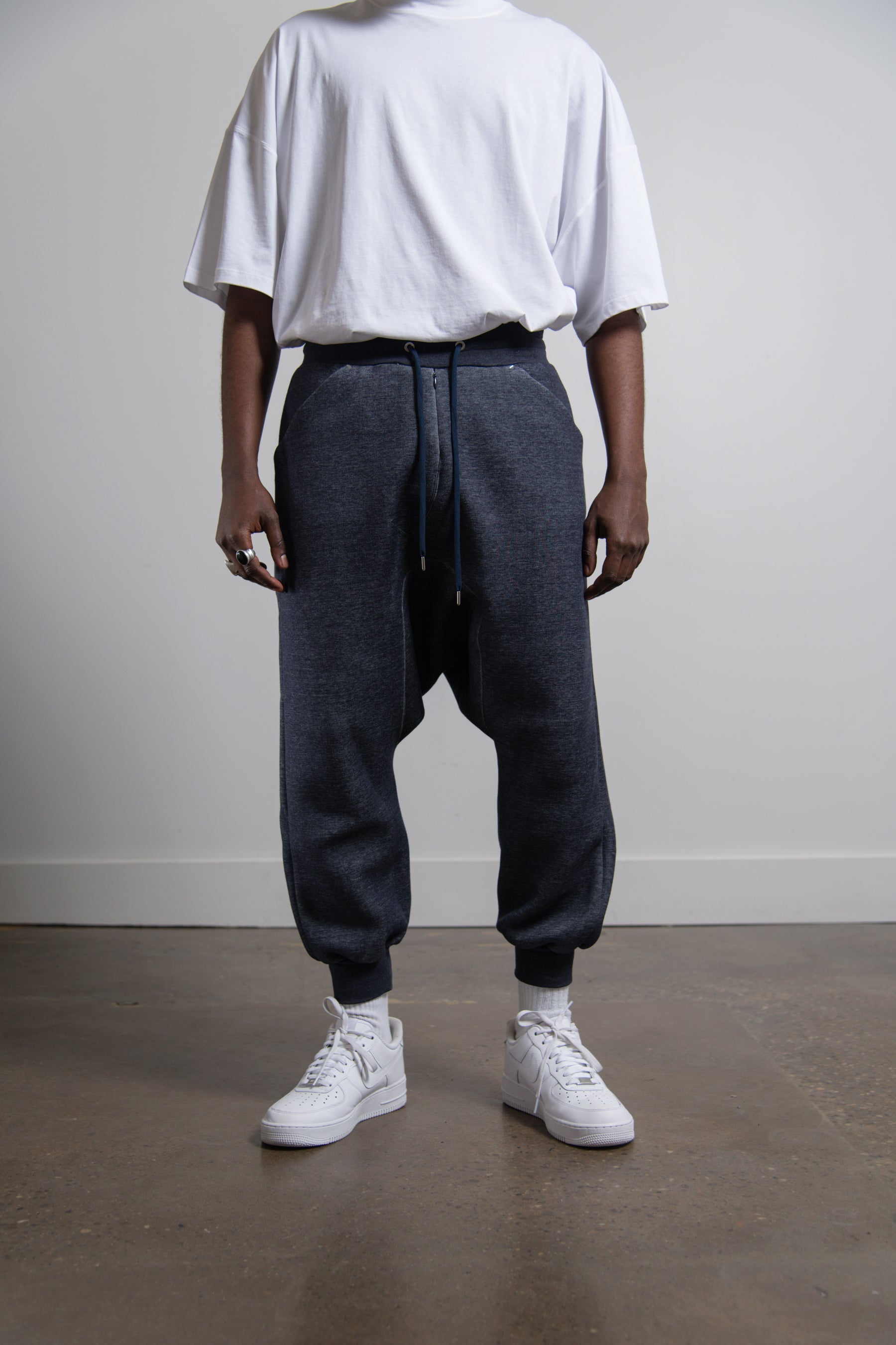 Rebuilt Track Sarrouel Pant Navy
