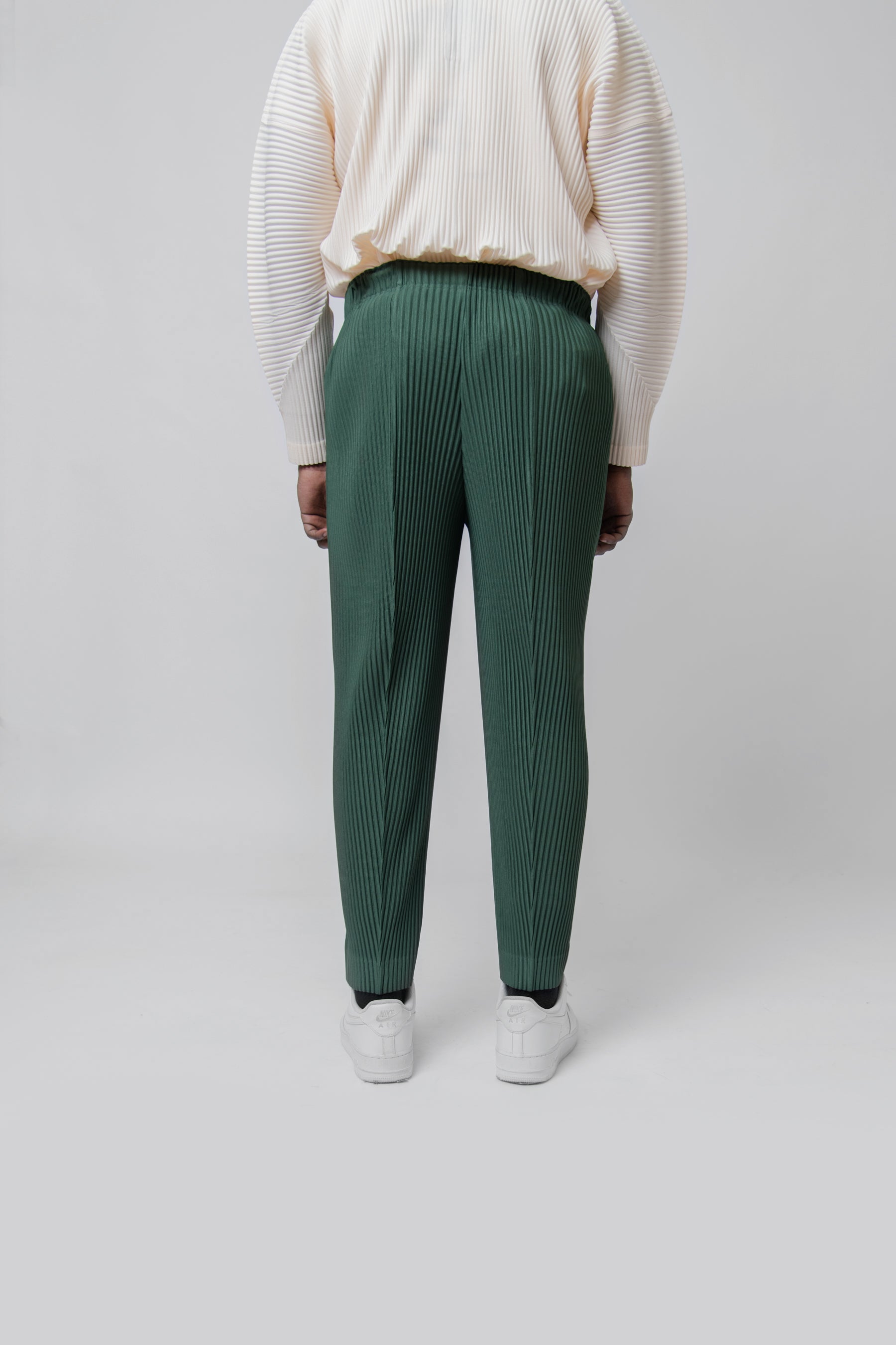 Pleats Bottoms 1 Trouser Bush Green JF126-66